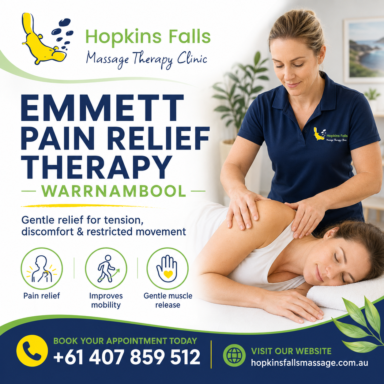 Emmett Pain Relief Therapy Warrnambool for Back Pain